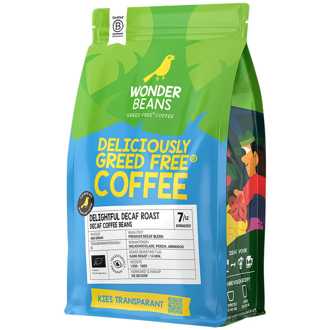 Koffiebonen - Delightful Decaf - 450 gram