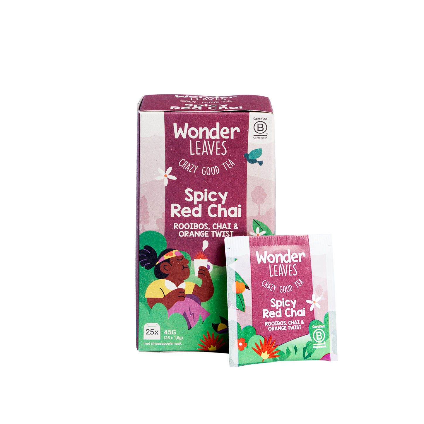 Theezakjes - Spicy Red Chai - 25 zakjes